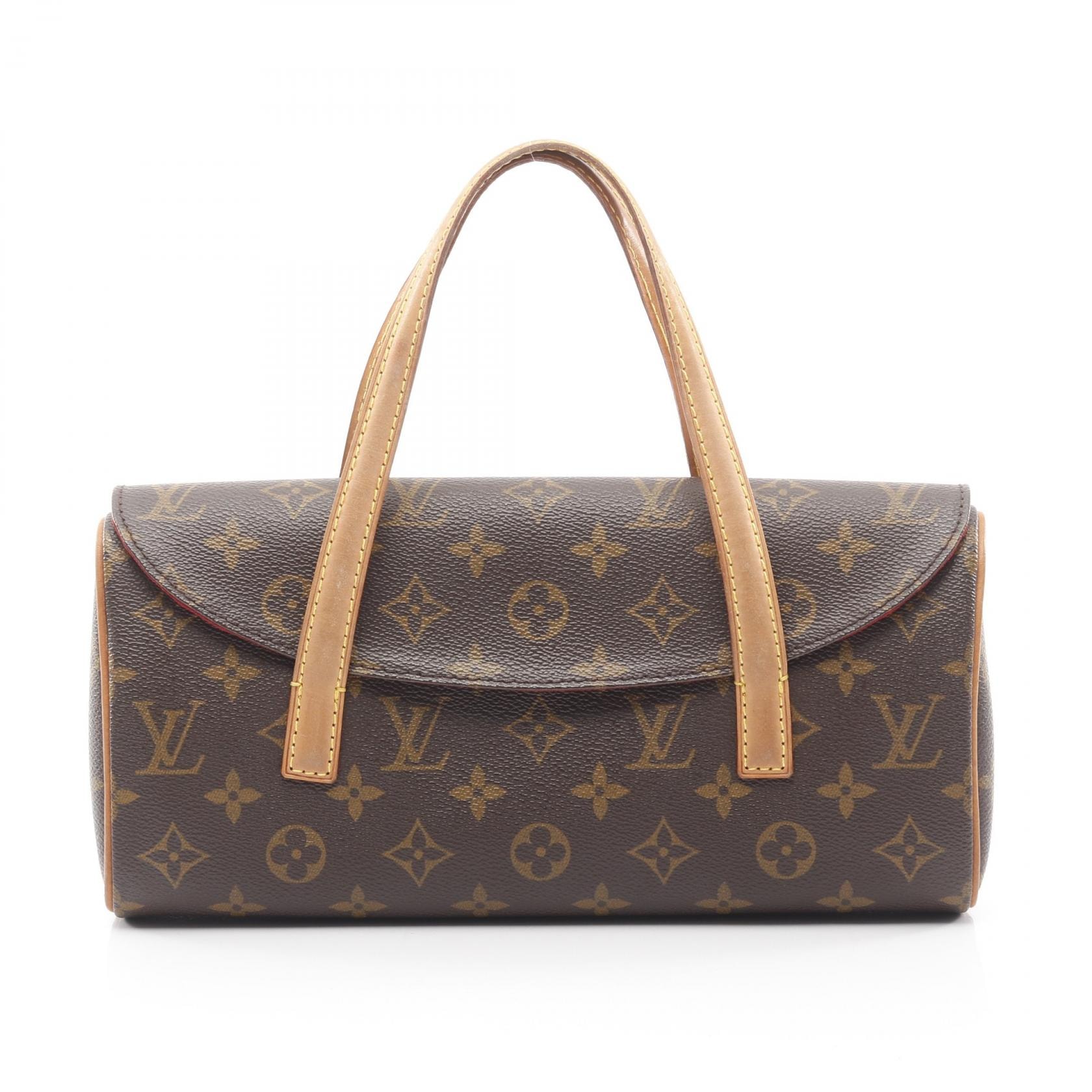 ルイ・ヴィトン LOUIS VUITTON ソナチネ モノグラム ハンドバッグ バッグ PVCコーティングキャンバス レザー レディース ブラウン系 M51902 【中古】