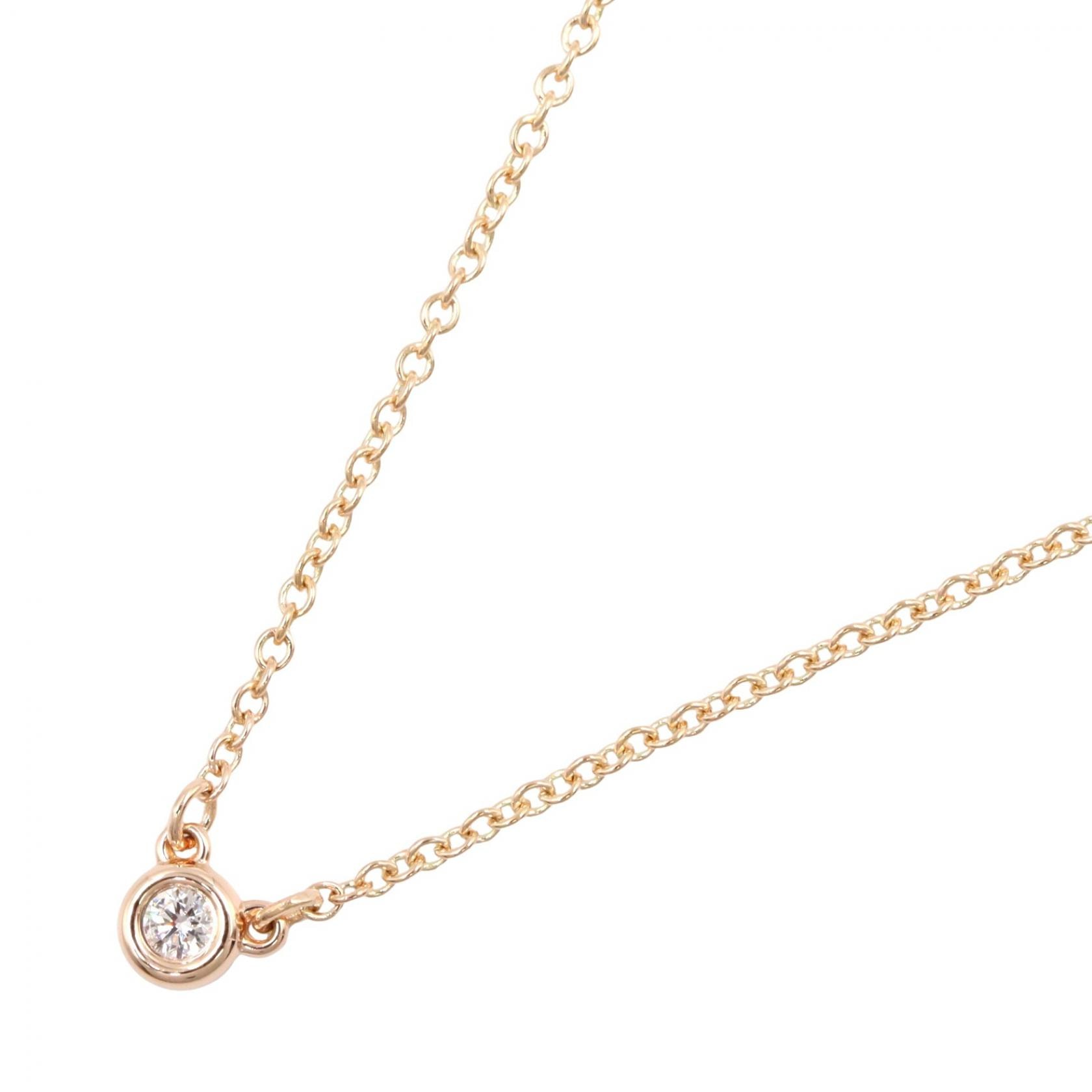 ティファニー TIFFANY&CO バイザヤード ダイヤ ネックレス ネックレス ジュエリー K18PG(ピンクゴールド) ダイヤモンド レディース ゴールド系 / クリア系 【中古】
