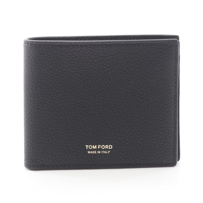 トムフォード TOM FORD 二つ折り財布 財布 レザー メンズ ブラック系 Y0228LCL158GNAA 【新品】