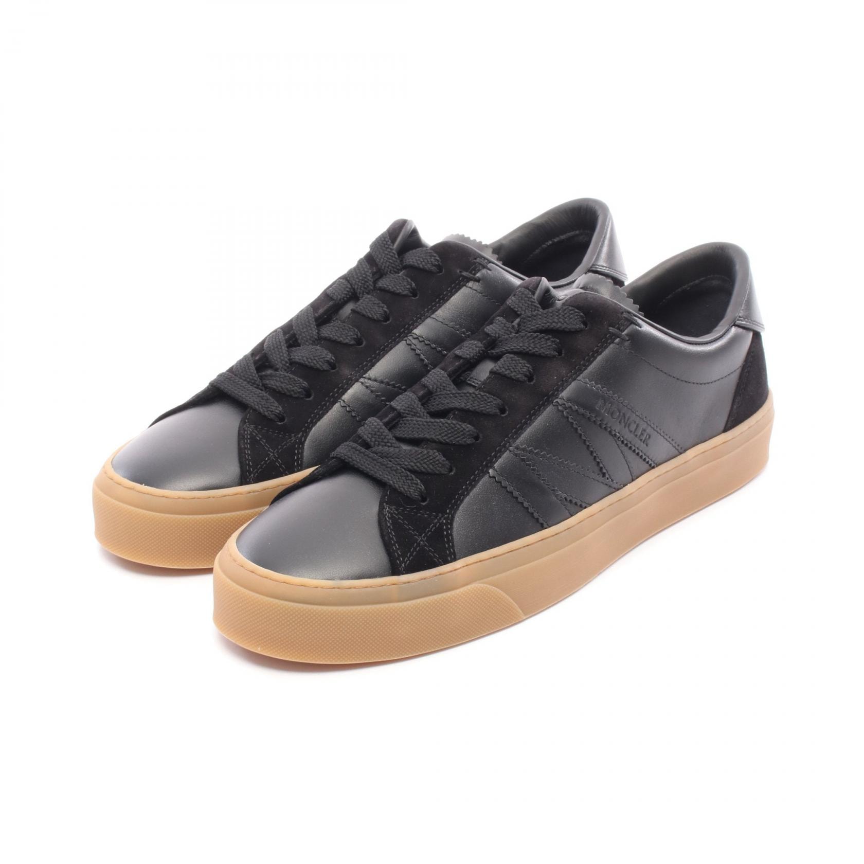 モンクレール MONCLER MONACO2 スニーカー 靴 レザー スウェード メンズ ブラック系 4M00060M449899943 【中古】