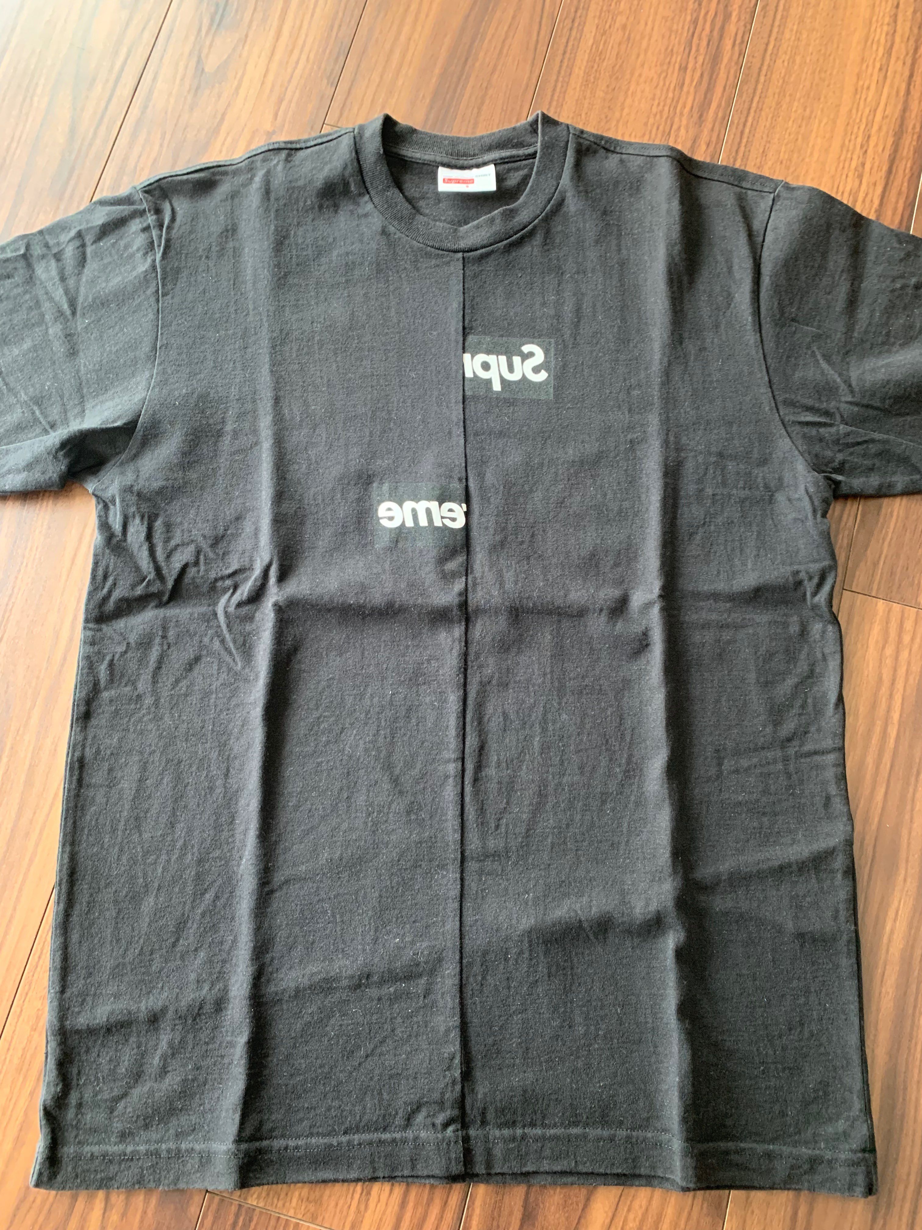 Supreme / Comme des Garçons SHIRT® Split Box Logo Tee "Black"