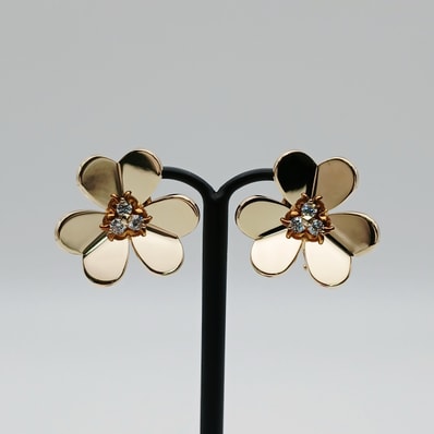 【再値下げ】Van Cleef & Arpels ヴァンクリーフ&アーペル フリヴォル イヤリング ラージモデル 750YG ピアス VCARB65900 K18イエローゴールド イエローゴールド レディース【中古】