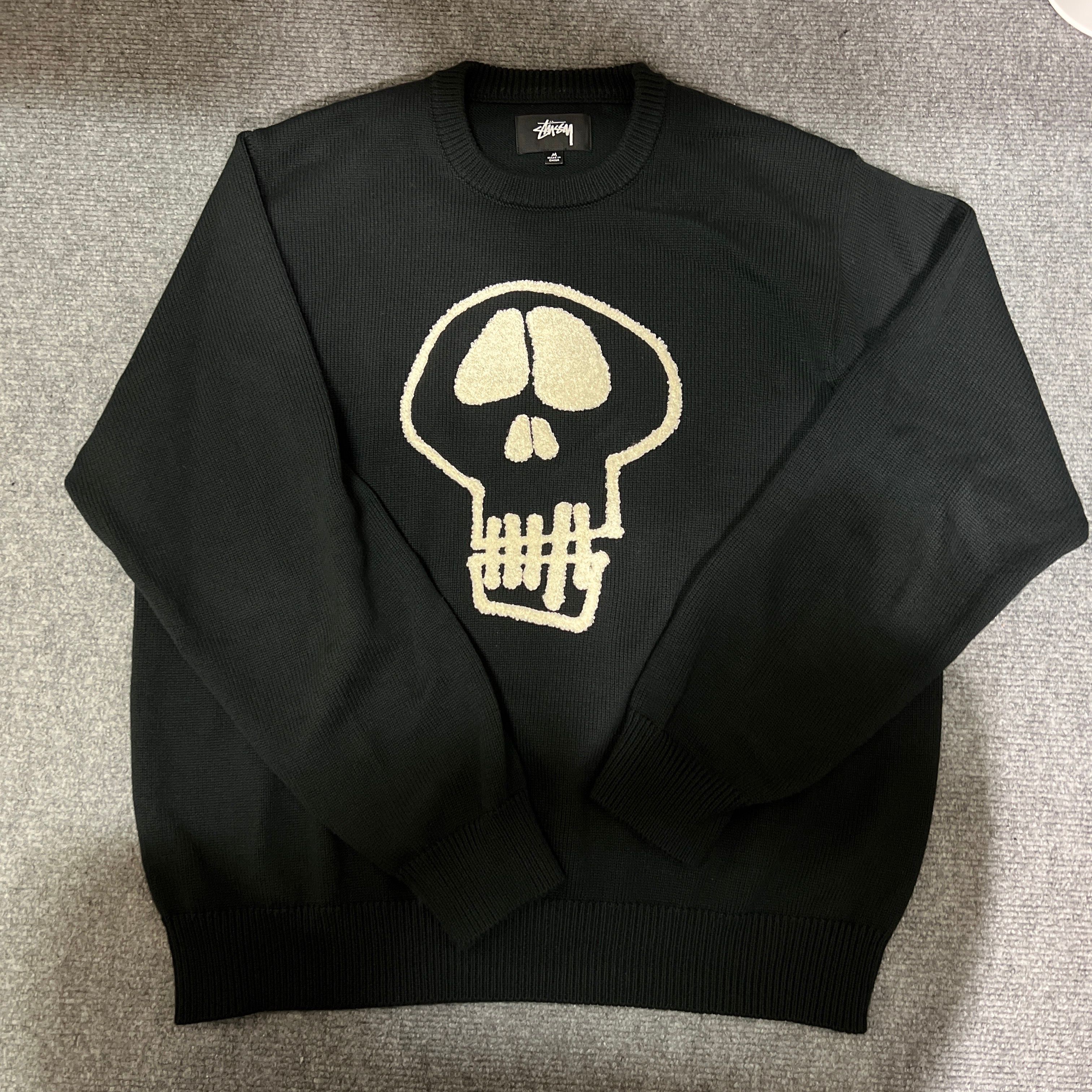 Stussy Skull Sweater "Black"