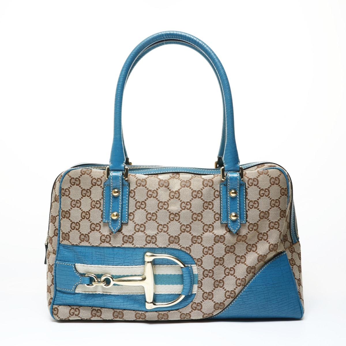 D (傷や汚れあり)】グッチ GUCCI デカホースビット GGキャンバス