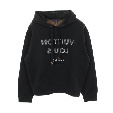 ルイ・ヴィトン LOUIS VUITTON パーカー 衣料品 トップス コットン ナイロン レディース ブラック系 【中古】