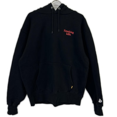 エフアールツー ブラック Smoking kills パーカー L