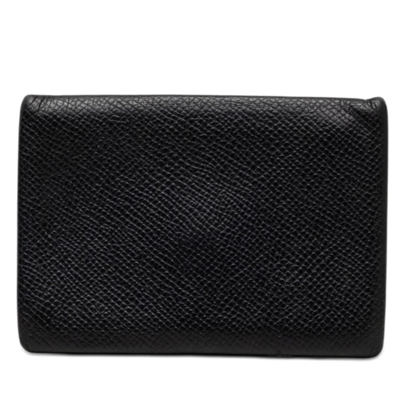 エルメス カルヴィデュオ 名刺入れ 小銭入れ ブラック ヴォーエプソン レディース HERMES 【中古】