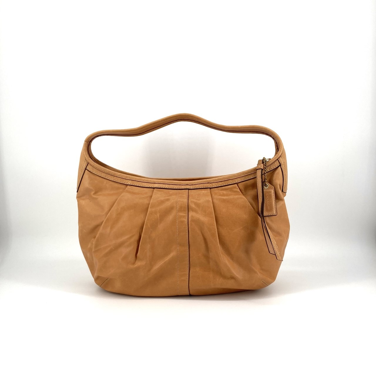 COACH(コーチ) エルゴレザープリーテッド ラージホーボー 12236 ショルダーバッグ ブラウン
