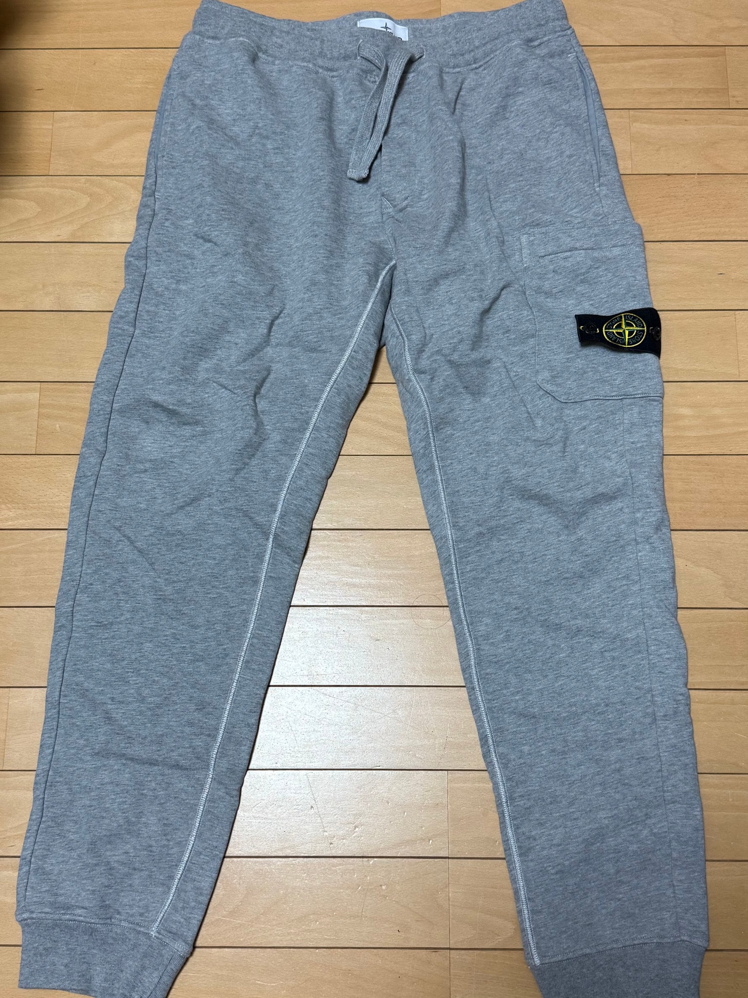 Stone Island 64551 Cotton Fleece Cargo Pants - 24SS "Dust Melange"