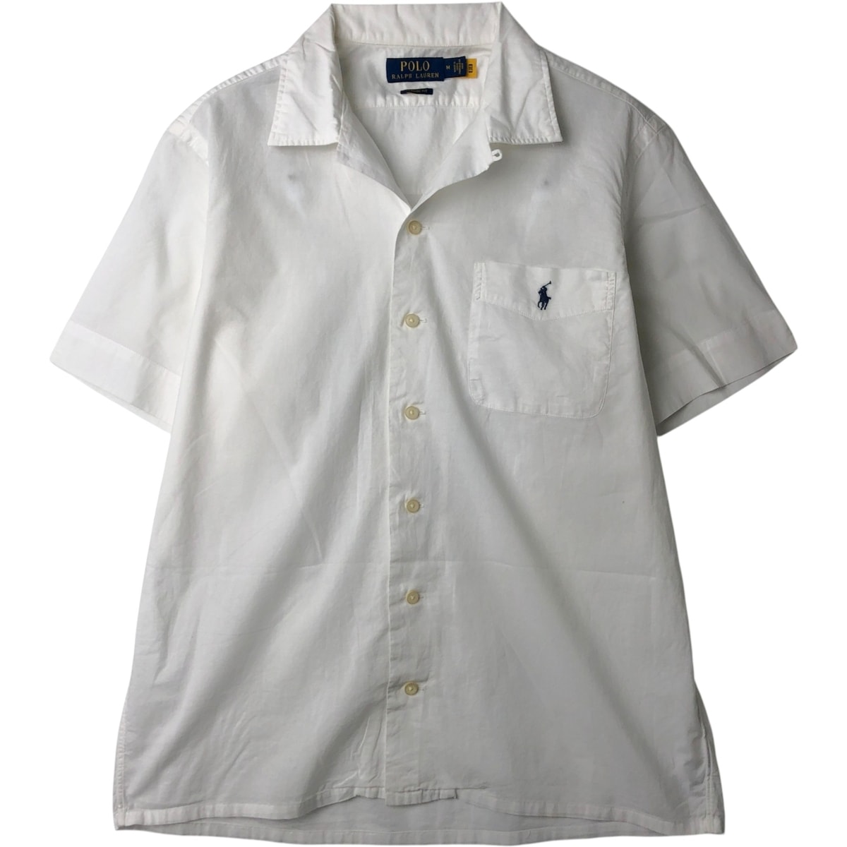 古着 ラルフローレン Ralph Lauren POLO RALPH LAUREN CLASSIC FIT 半袖 オープンカラー コットンシャツ ボックスシャツ メンズM相当/eaa625386
