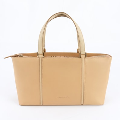 ■美品 バーバリー ノバ チェックトート バッグ レザー