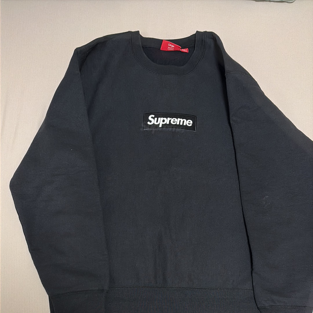 Supreme Box Logo Crewneck Sweatshirt "Black" (18FW)