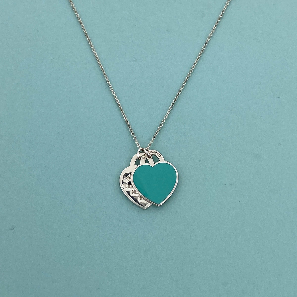 TIFFANY&Co. ティファニー リターン トゥ ティファニー ダブルハート タグ ペンダント SV925 ネックレス 60014260 シルバー925 シルバー  レディース【中古】