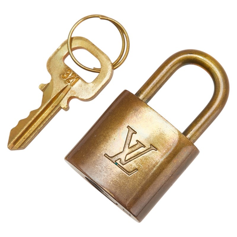 ルイ ヴィトン カデナ 南京錠 キー セット ゴールド メッキ レディース LOUIS VUITTON 【中古】