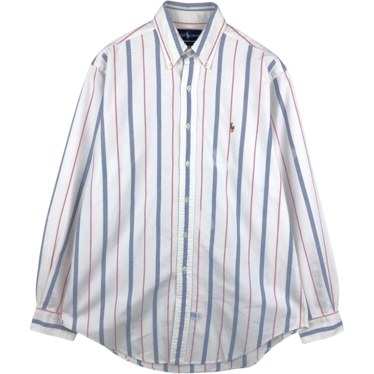 古着 ラルフローレン Ralph Lauren 長袖 ボタンダウンストライプシャツ メンズL相当/eaa676599