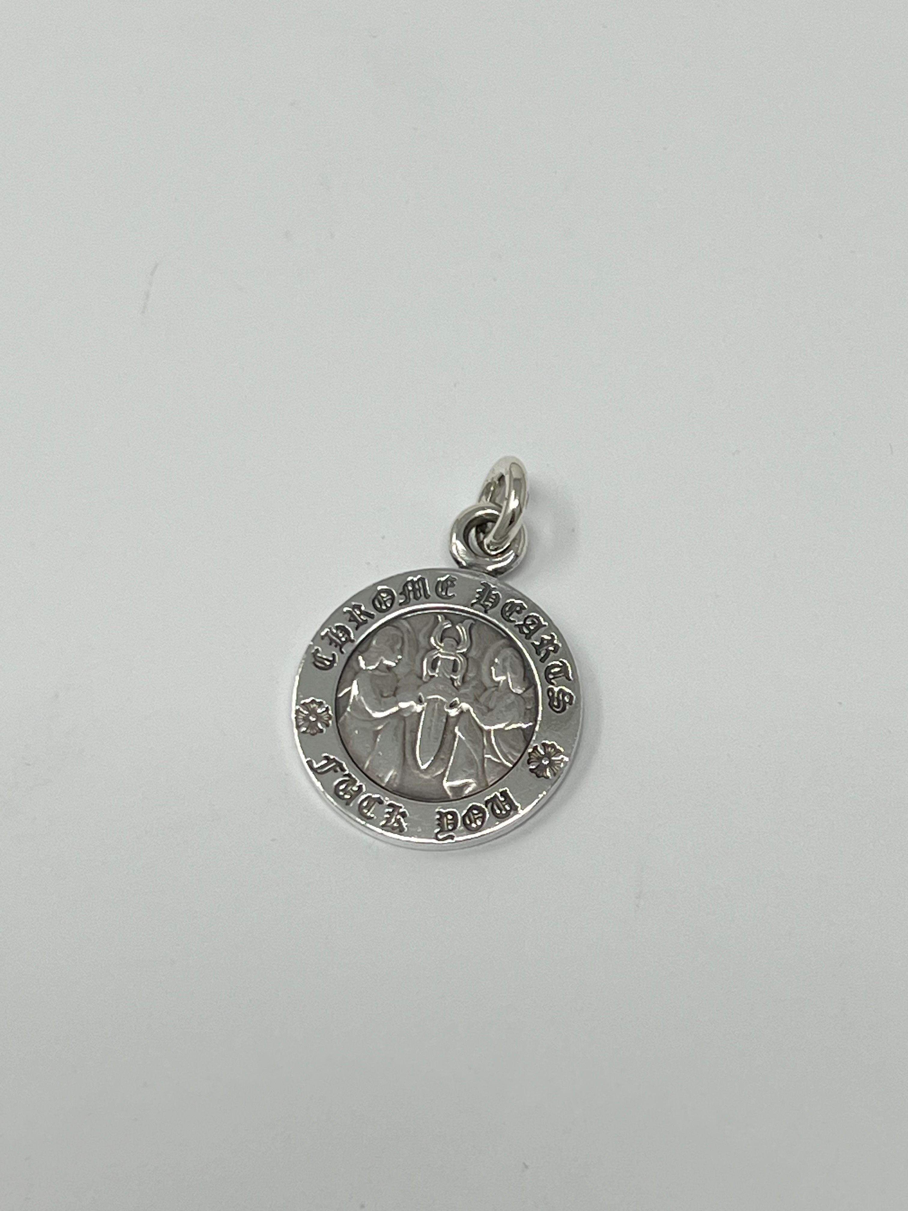 Chrome Hearts Angel Medal Charm Fuck You "Silver"