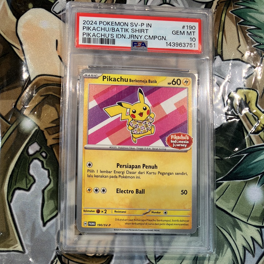 バティックシャツのピカチュウ CGC 10 PRISTINE 大高騰中】バティック ピカチュウ psa10 - メルカリ