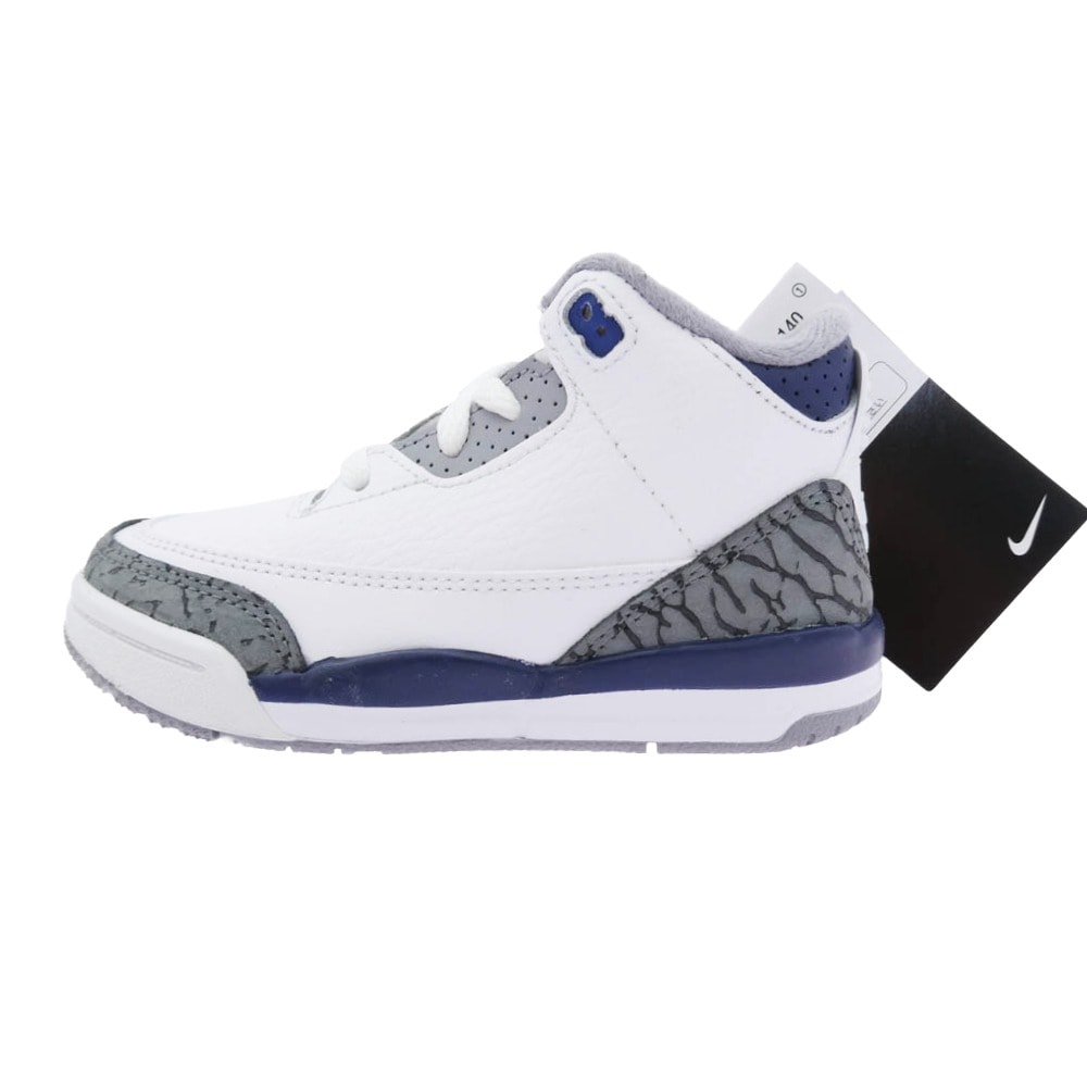 NIKE ナイキ スニーカー DM0968-140 TD Air Jordan 3 Retro Midnight Navy エアジョーダン3 レトロ ミッドナイト ネイビー キッズ スニーカー 13cm【新古品】【未使用】【中古】