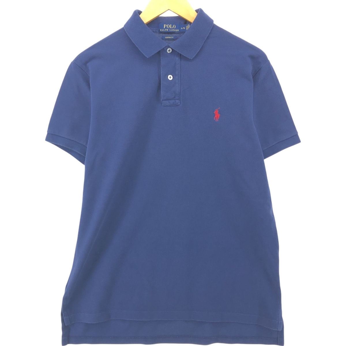 古着 ラルフローレン Ralph Lauren POLO RALPH LAUREN CUSTOM FIT 半袖 ポロシャツ メンズL相当/eaa551374