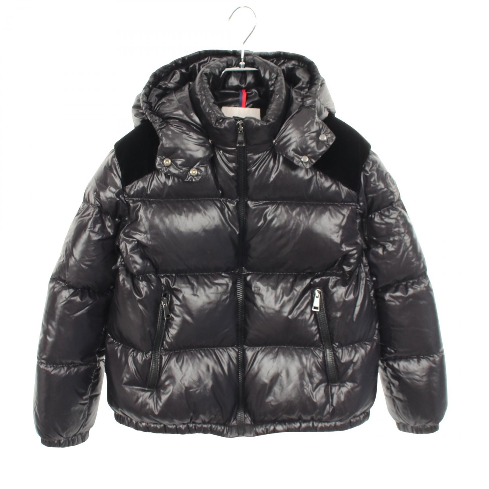 モンクレール MONCLER CHOUELLE キッズ ダウンジャケット 衣料品 アウター ナイロン レディース ブラック系 1A53P10 【中古】