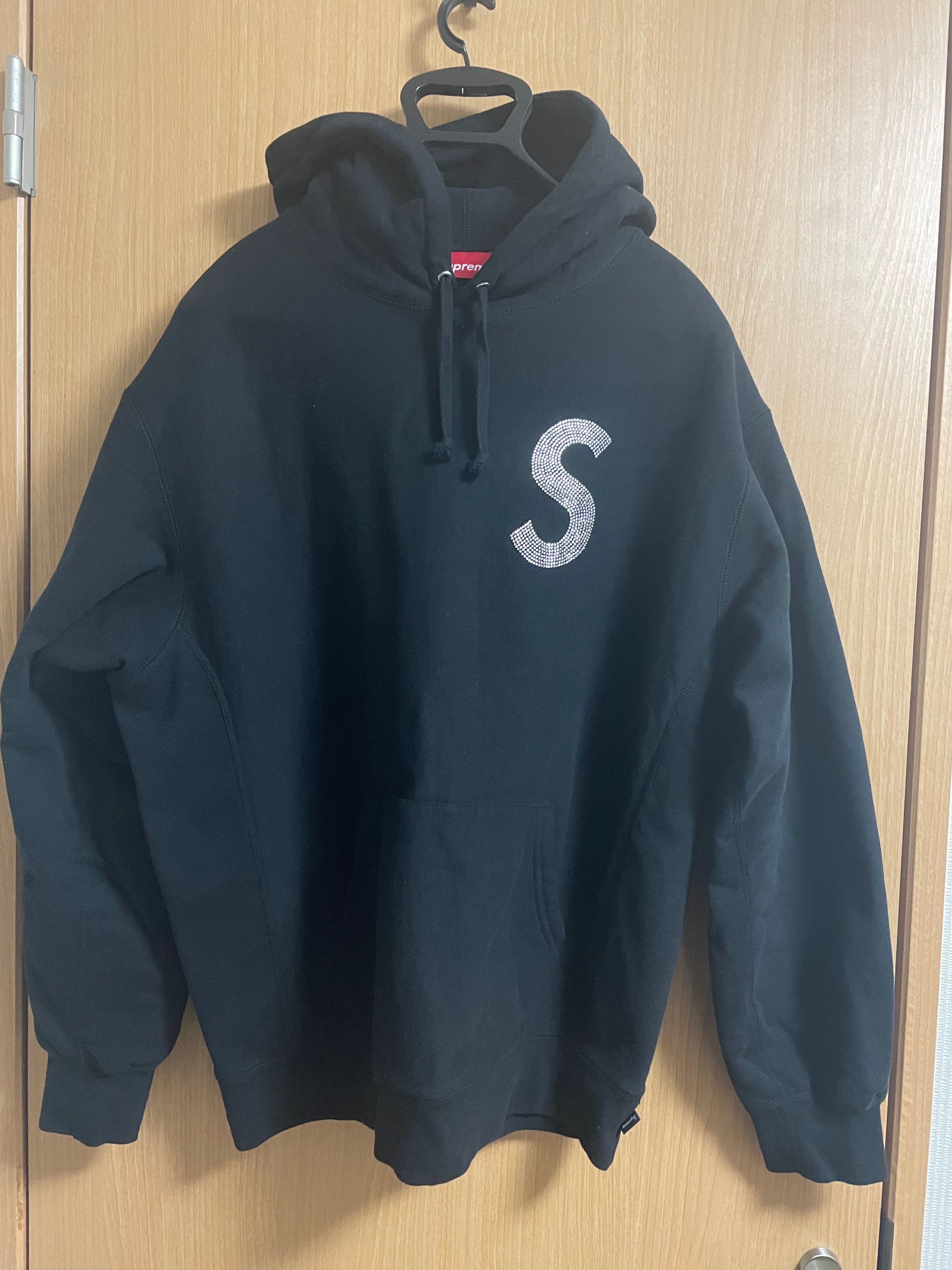 Supreme Swarovski® S Logo Hooded Sweatshirt "Black"