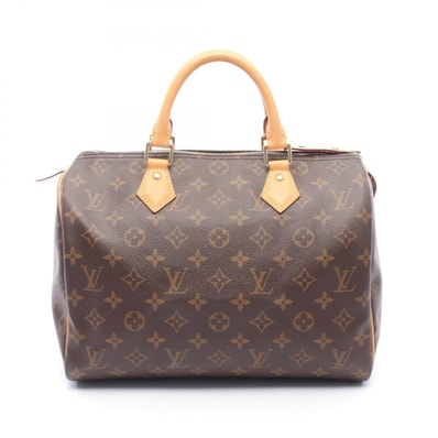 ルイ・ヴィトン LOUIS VUITTON スピーディ30 ハンドバッグ バッグ PVCコーティングキャンバス レザー モノグラム レディース ブラウン系 M41108 【中古】