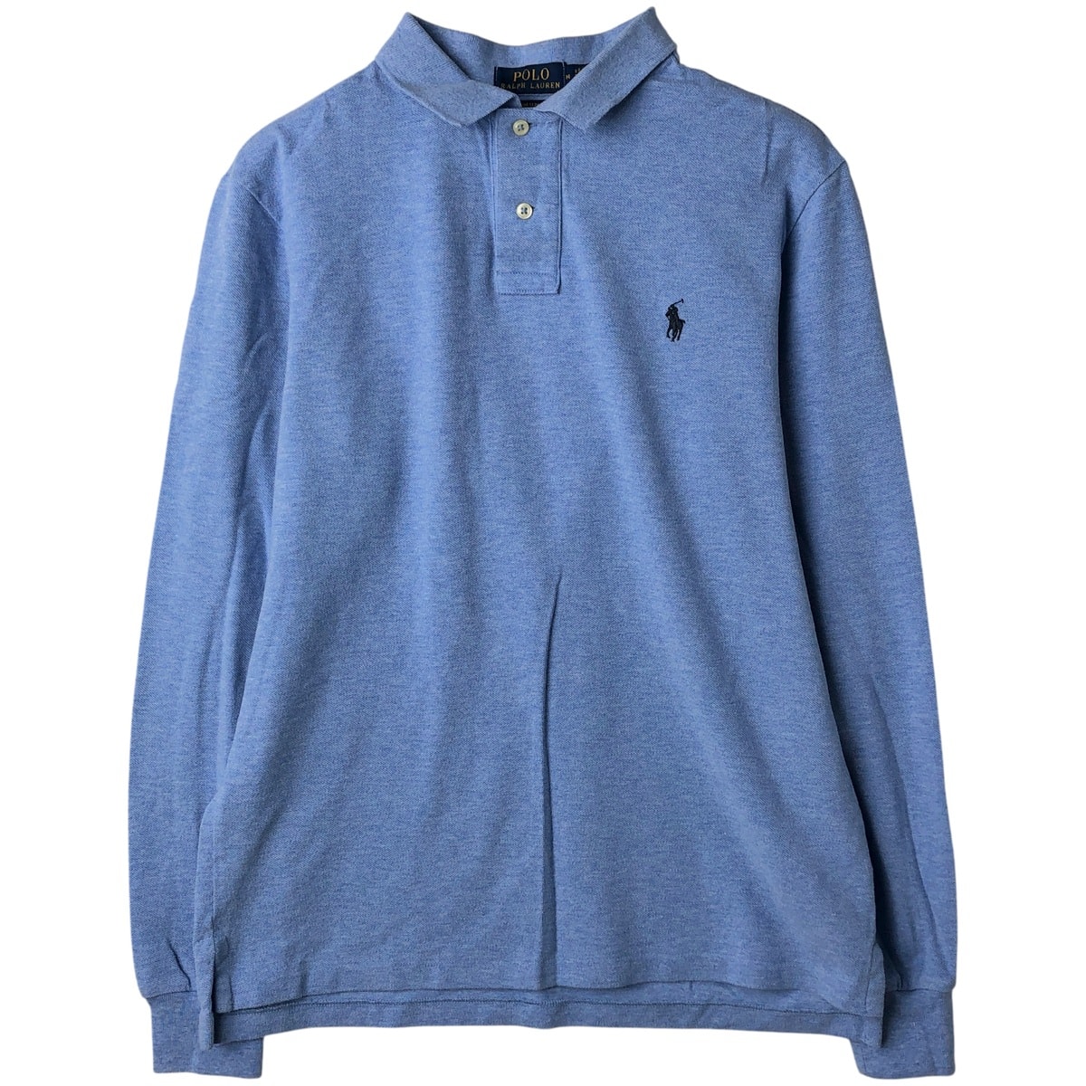 古着 ラルフローレン Ralph Lauren POLO RALPH LAUREN CUSTOM SLIM FIT 長袖 ポロシャツ メンズM相当/eaa608215