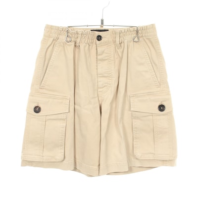 ディースクエアード DSQUARED2 ハーフパンツ ボタンフライ ショート パンツ 衣料品 ボトムス コットン メンズ ベージュ系 【中古】