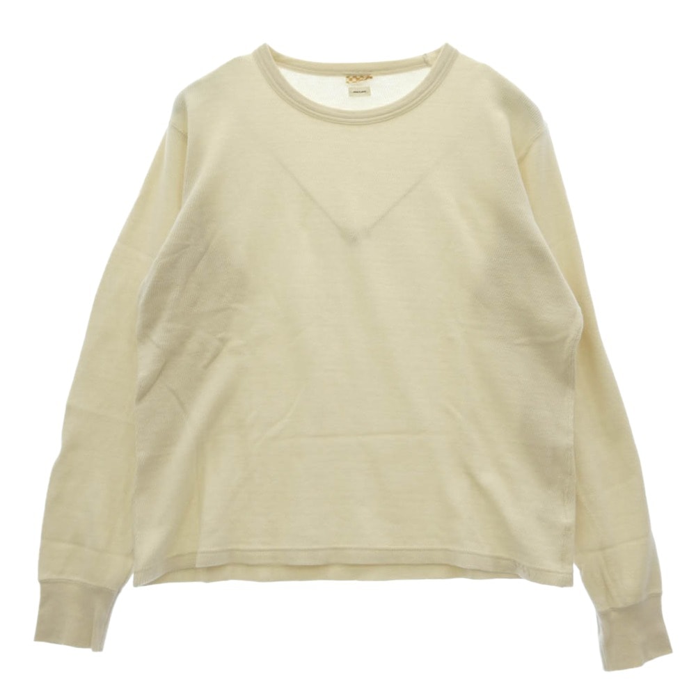 VISVIM ビズビム 19AW 0119205009006 SUBLIG THERMAL CREW 3-PACK L/S サブリグ サーマル クルーネック ロングスリーブ 長袖 Tシャツ カットソー オフホワイト系 3【中古】