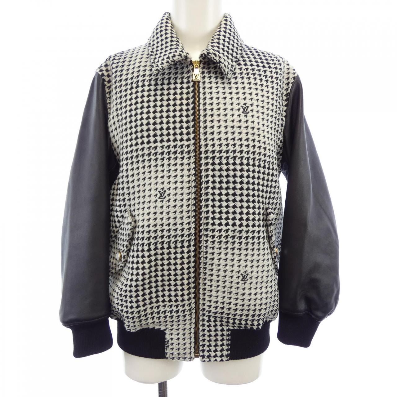ルイヴィトン LOUIS VUITTON ミックスレザーアンドウールブルゾン HSL15EQLG ブルゾン