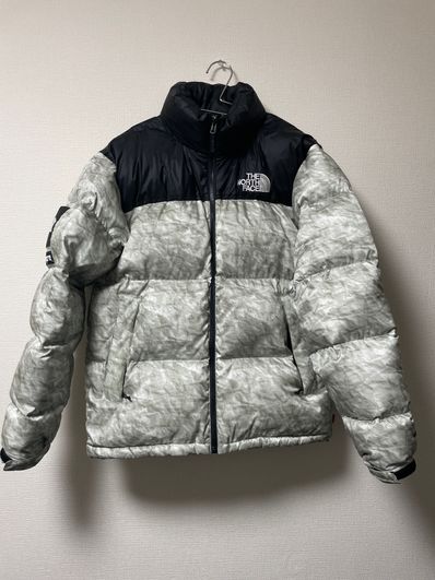 Supreme x The North Face Nuptse Jacket "White Paper Print"