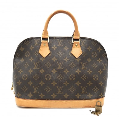 LOUIS VUITTON(ルイ・ヴィトン)アルマ ヴィンテージ ハンドバッグ モノグラム PVC レザー ブラウン M51130 レディース 南京錠・鍵付き【中古】