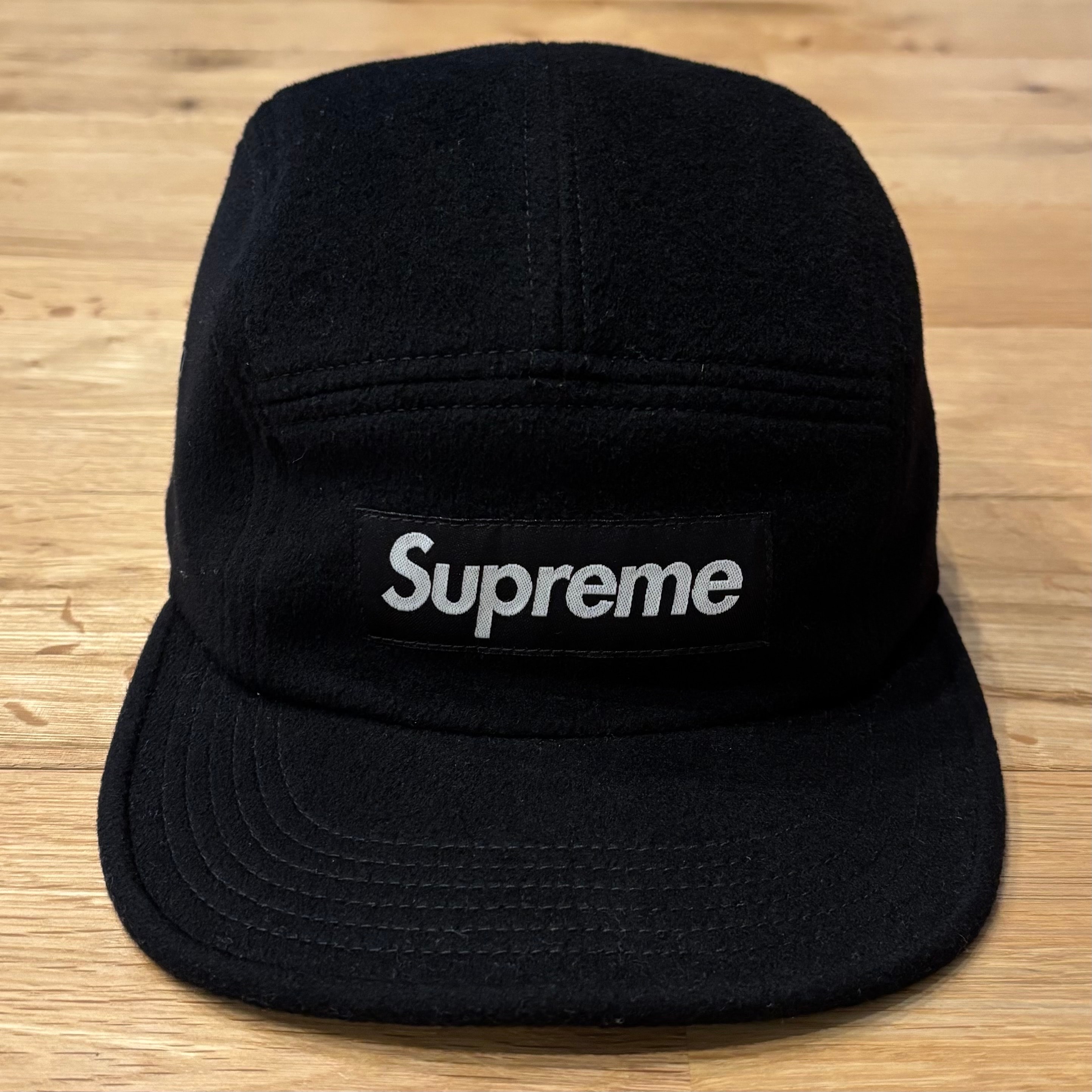 Supreme Loro Piana Wool Camp Cap ブラック