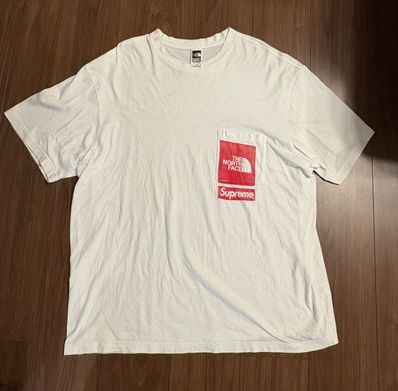 Supreme x The North Face Printed Pocket Tee "White"
