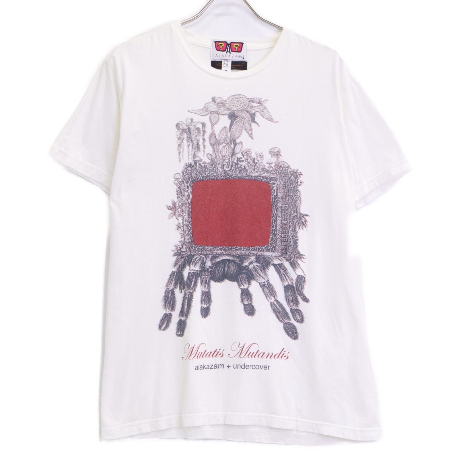 アンダーカバー ×ALAKAZAM! ホワイト スパイダープリント Tシャツ M