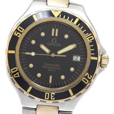 オメガ シーマスター200 YGコンビ クォーツ メンズ 【中古】
