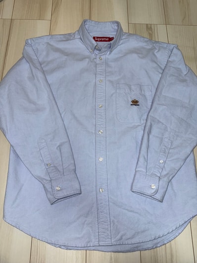 Supreme Loose Fit Flannel Oxford Shirt "Light Blue"