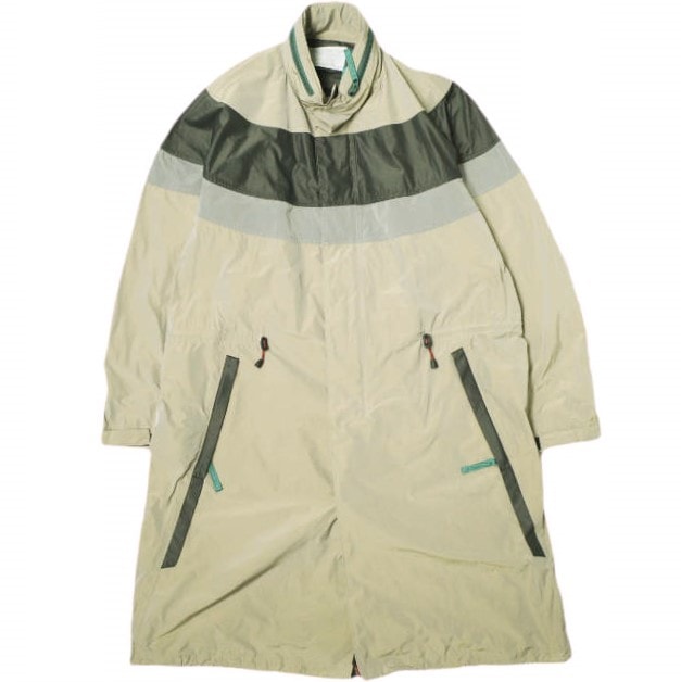 新品 kolor カラー 24SS 日本製 ナイロンスタンドカラーコート 24SCM-C08118 3 BEIGE 定価148,500円 アウター g22141