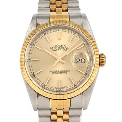 【ノーメンテナンス還元価格】ロレックス デイトジャスト 16233 SSxYG 自動巻 T番