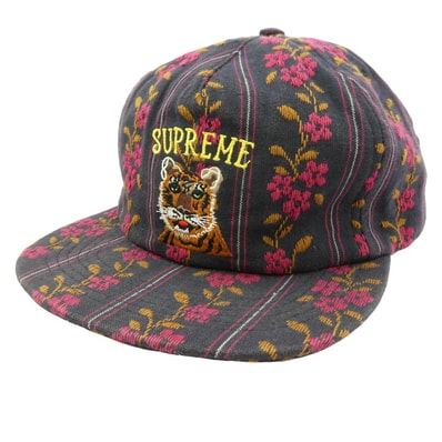 Supreme シュプリーム キャップ 19AW Flower Jacquard 5-Panel フラワー ジャガード 5パネル キャップ 帽子 マルチカラー系【中古】