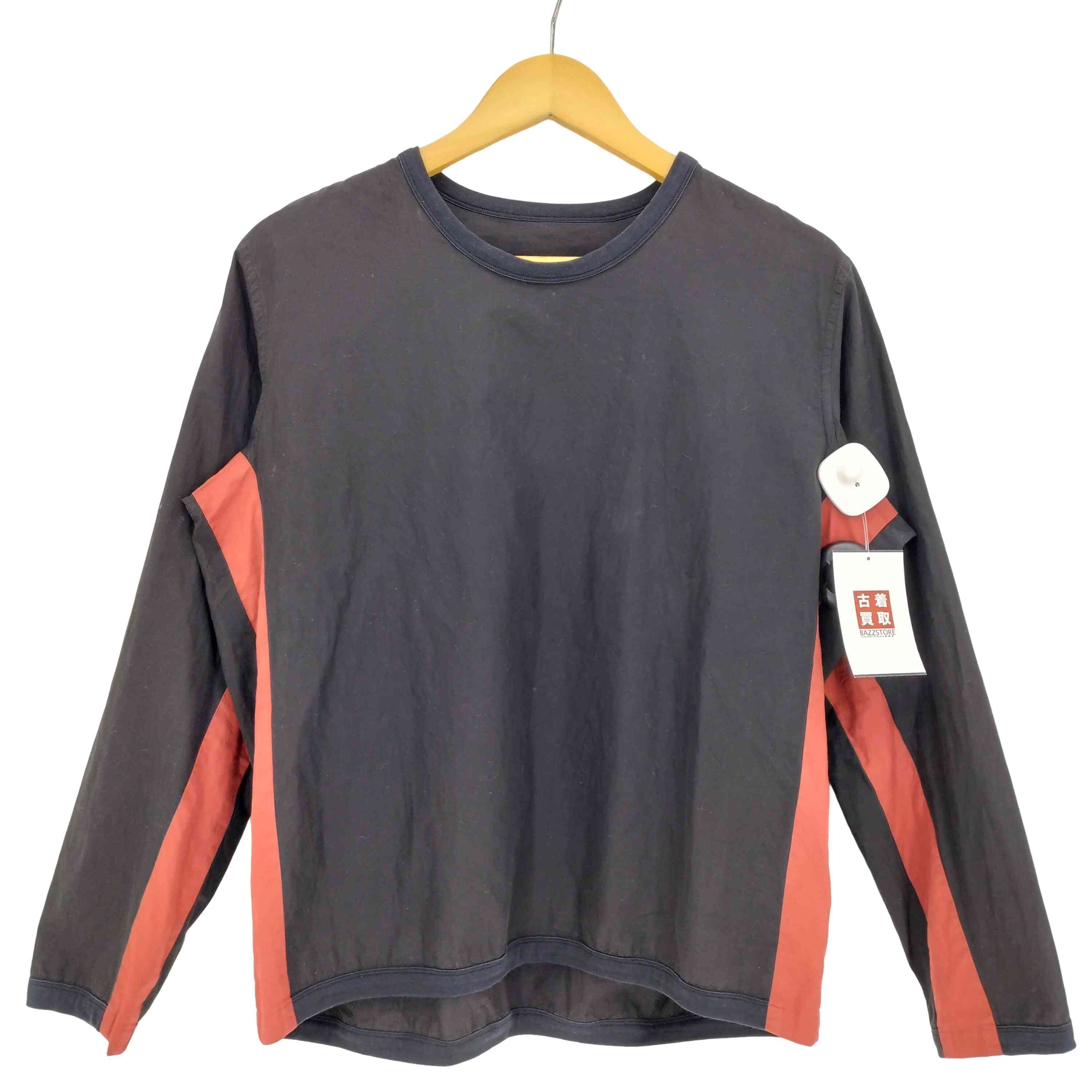 サイドカーブライン クルーネック長袖カットソー 短丈【1141595534958】