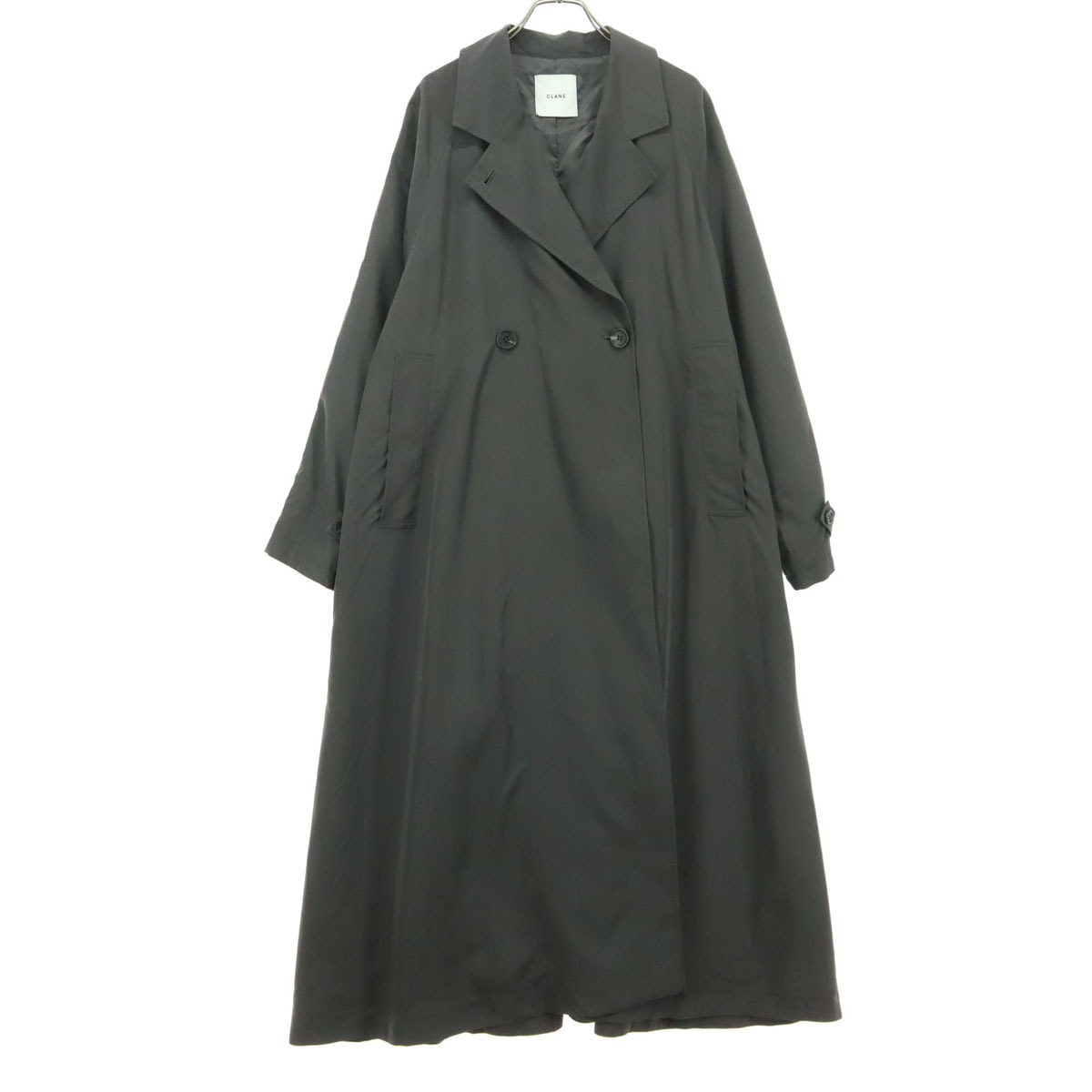 美品 CLANE クラネ 長袖 ロングコート 1 グレー