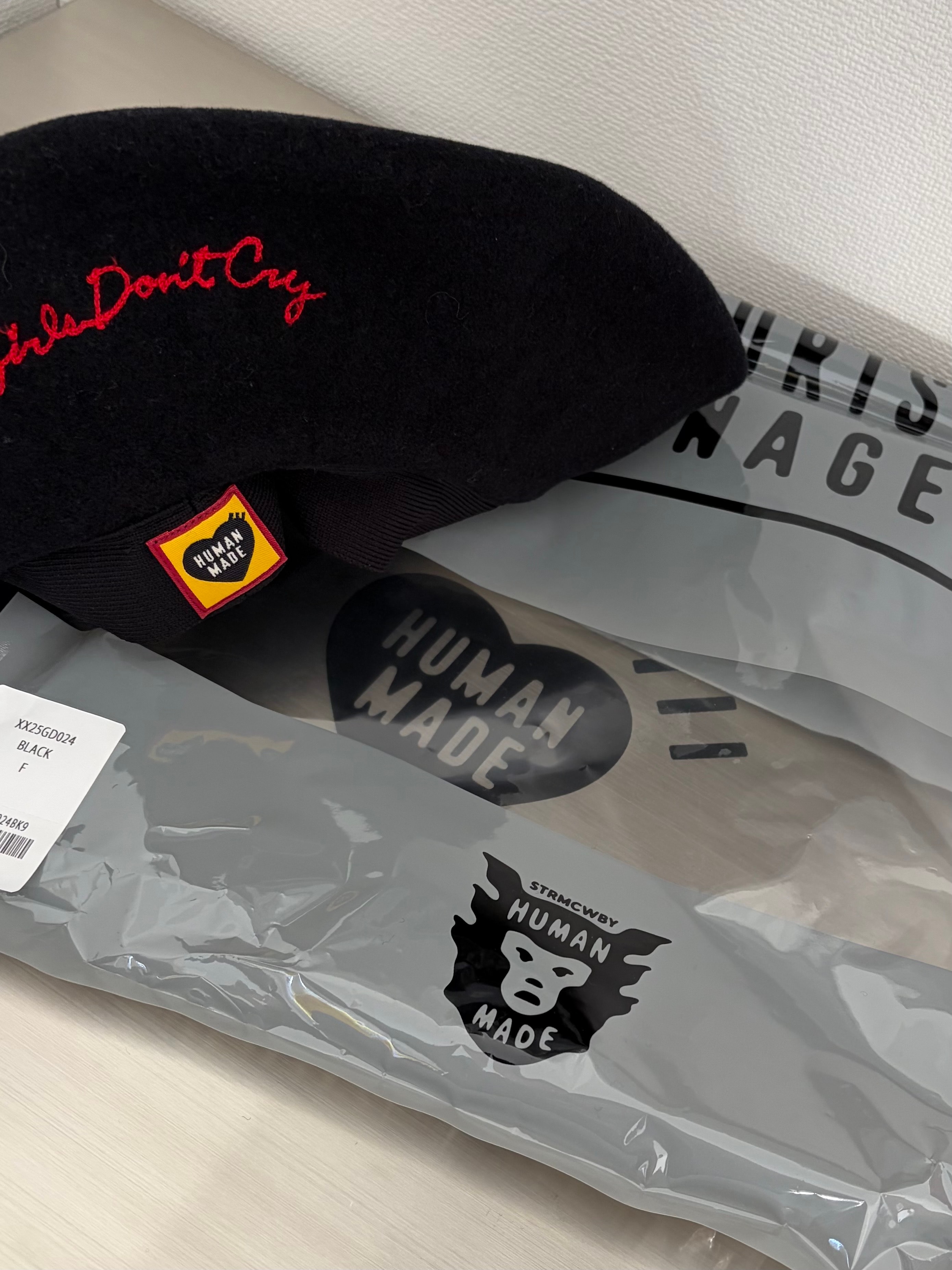 HUMAN MADE x Girls Don'T Cry Beret "Black" / VERDY