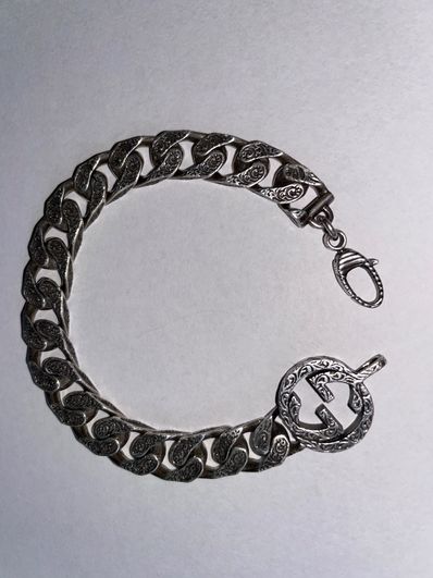 GUCCI Interlocking G Chain Bracelet In Silver