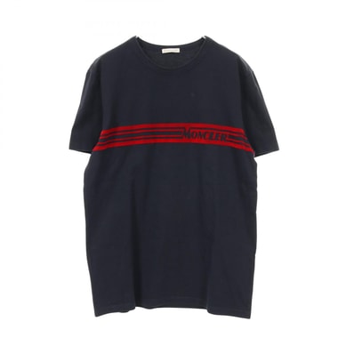 モンクレール MONCLER 半袖Tシャツ 衣料品 トップス コットン メンズ ネイビー系 【中古】