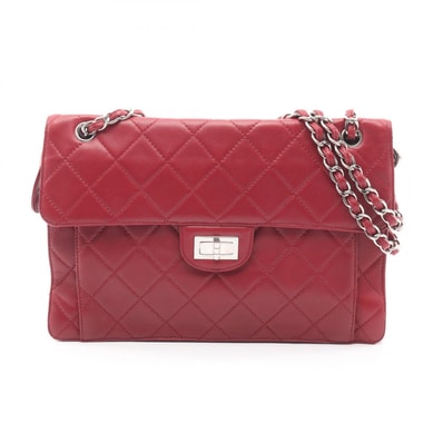 シャネル CHANEL マトラッセ ショルダーバッグ バッグ ラムスキン(羊革) レディース レッド系 【中古】