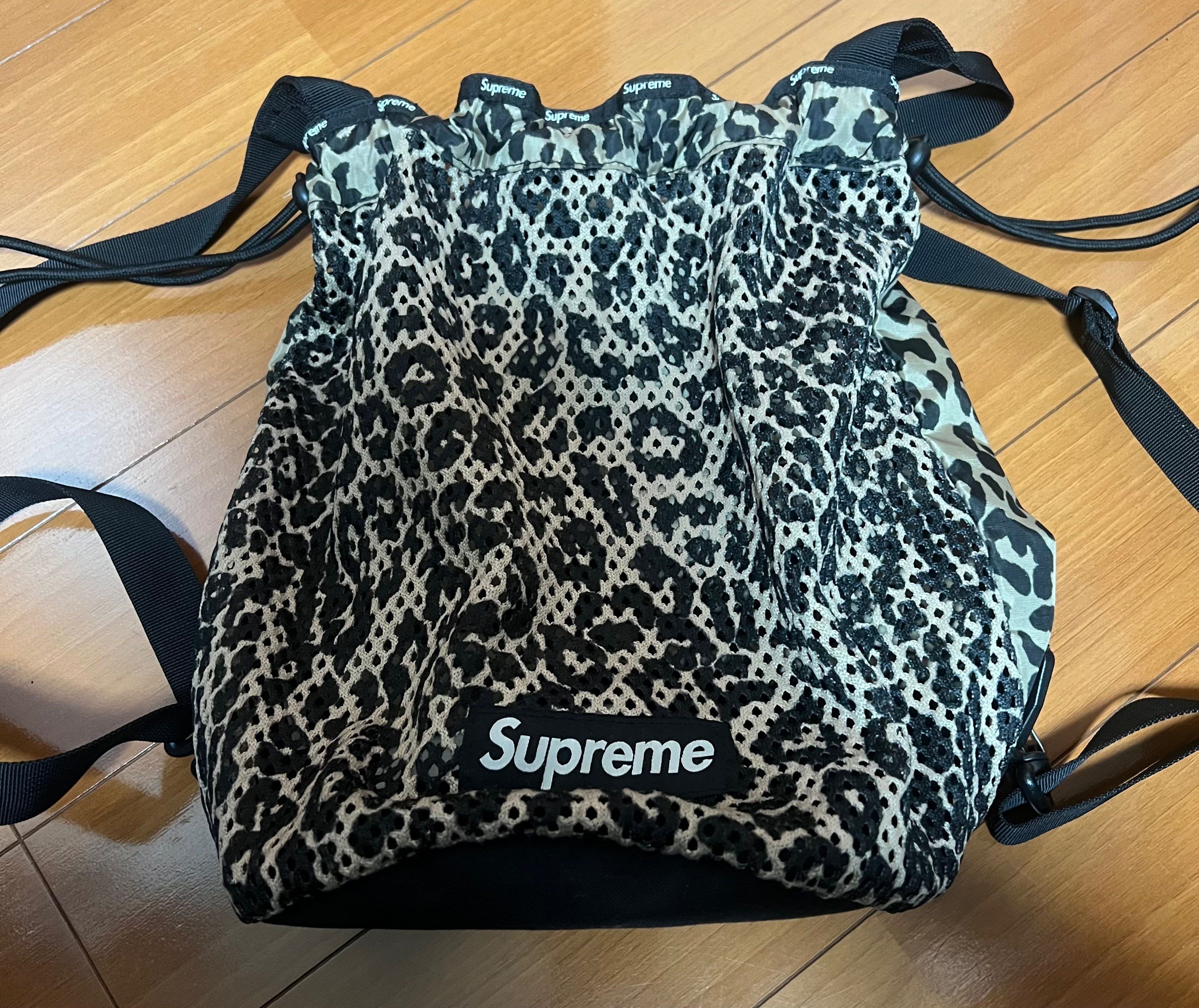 Supreme Mesh Small Backpack "Leopard"