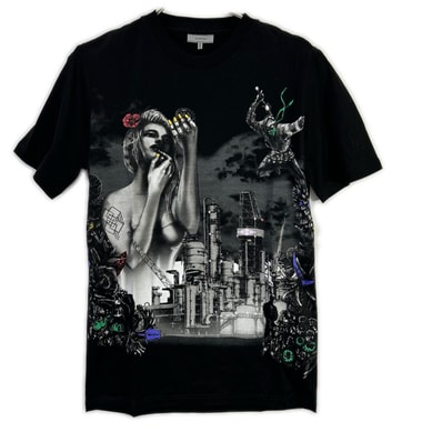 ランバン ブラック The Refinery クルーネック ショートスリーブカットソー XS