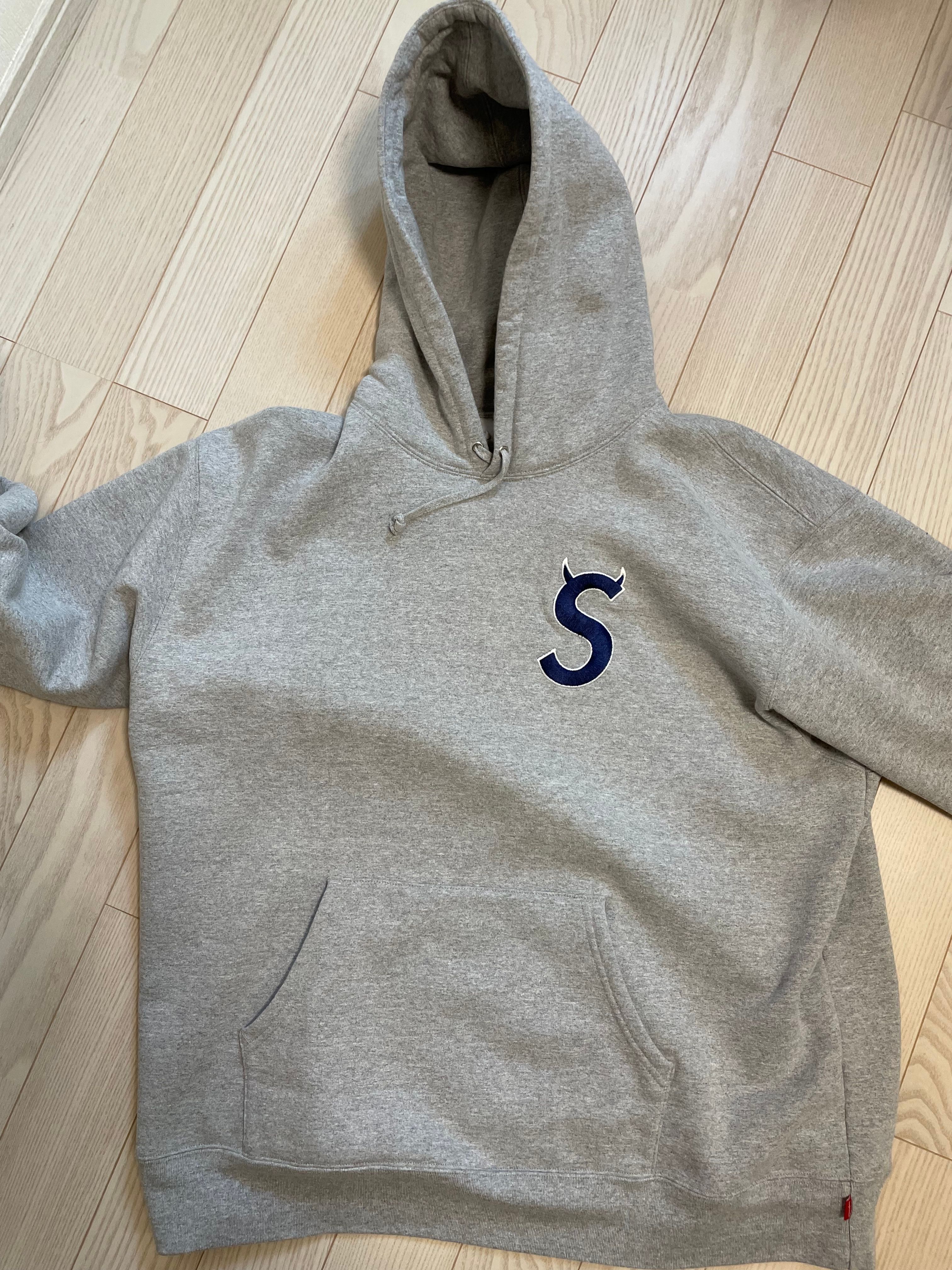 Supreme S Logo Hooded Sweatshirt "Heather Grey" (22FW)