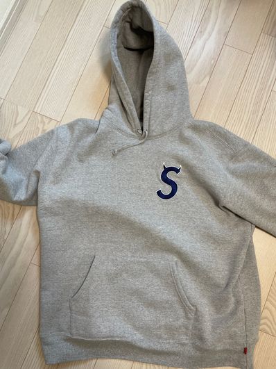 Supreme S Logo Hooded Sweatshirt "Heather Grey" (22FW)